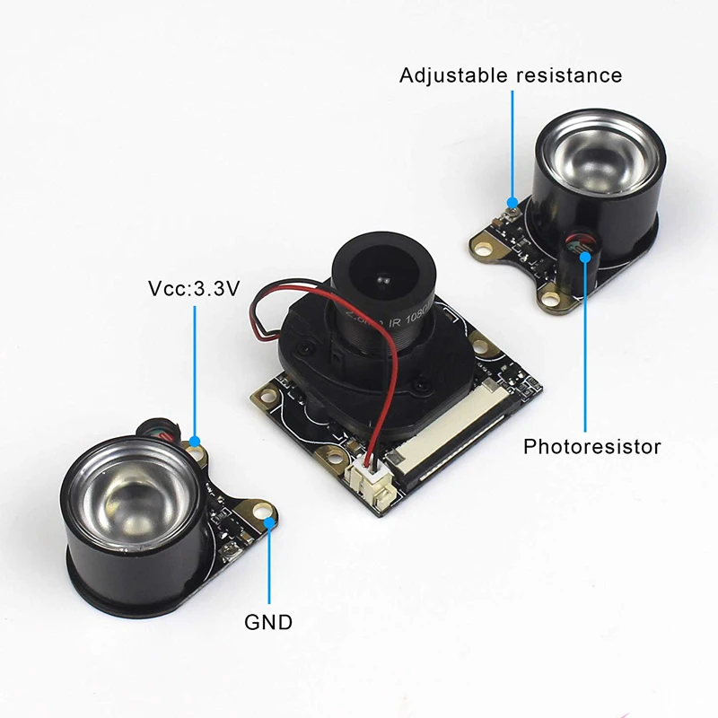 Для камеры Raspberry Pi Fisheye широкоугольный/инфракрасное ночное видение/ИК фильтр для 5