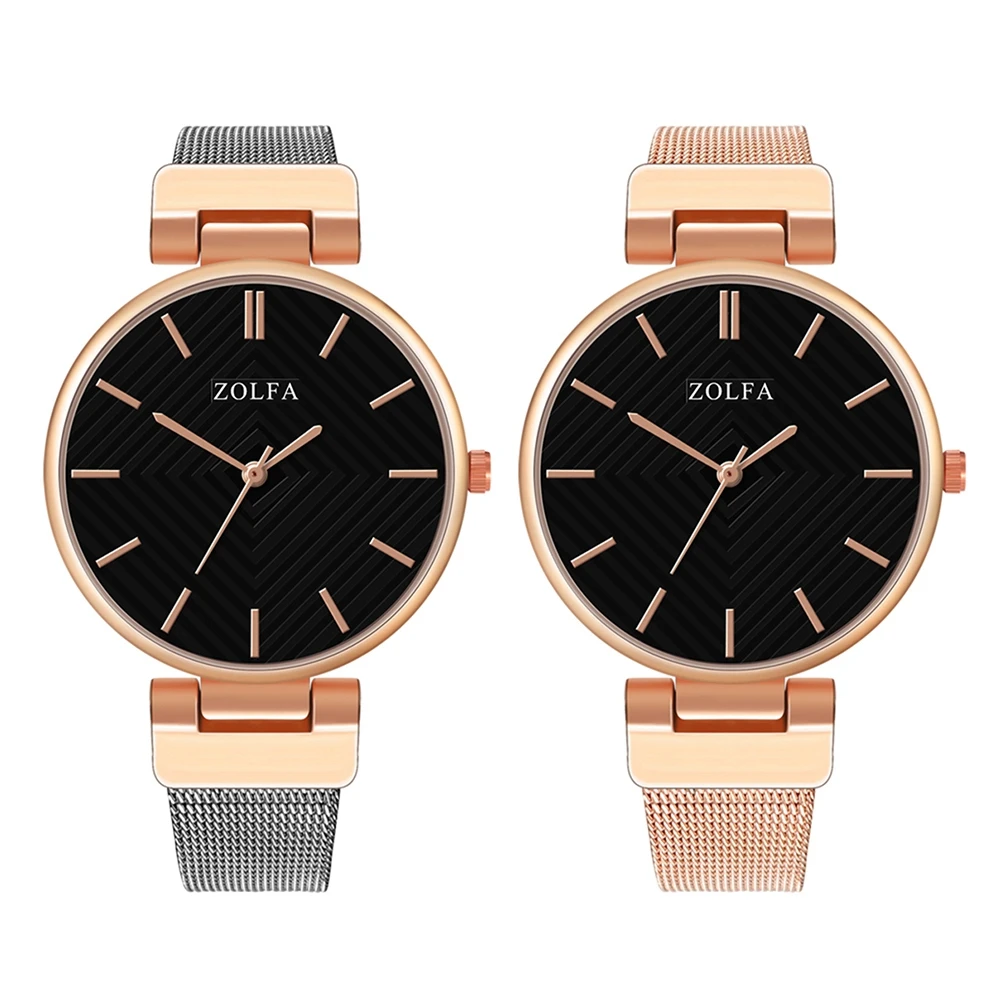 2 цвета современный новый простой черный циферблат аналоговые часы для женщин