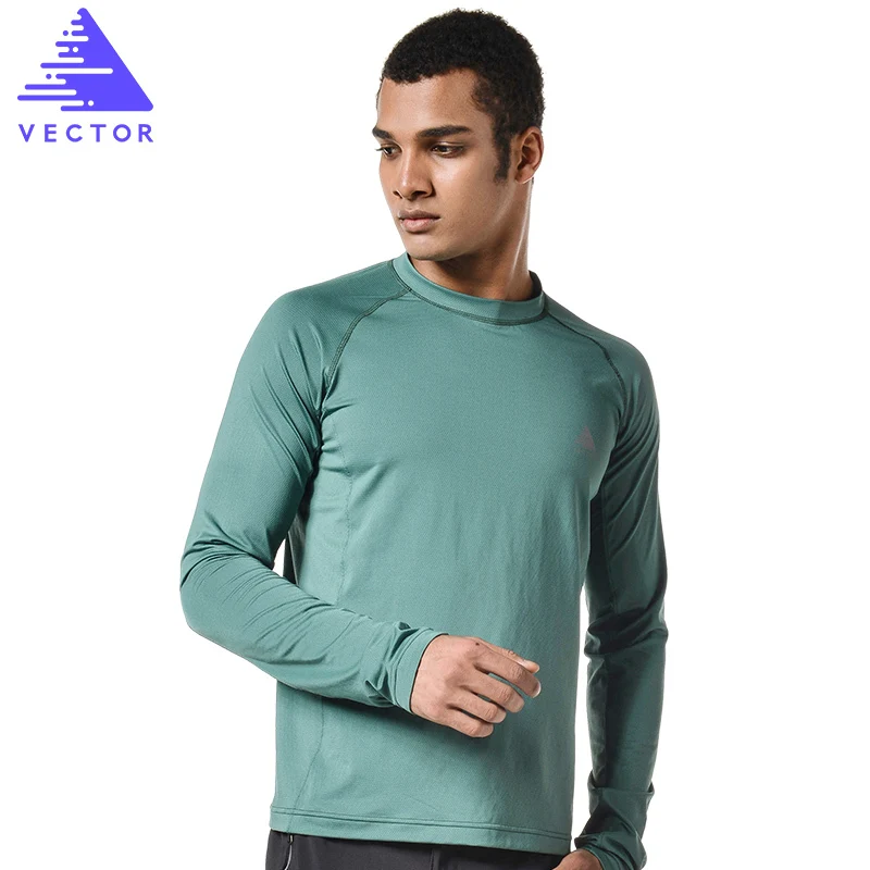 Спортивная футболка с длинным рукавом VECTOR для мужчин и женщин быстросохнущая