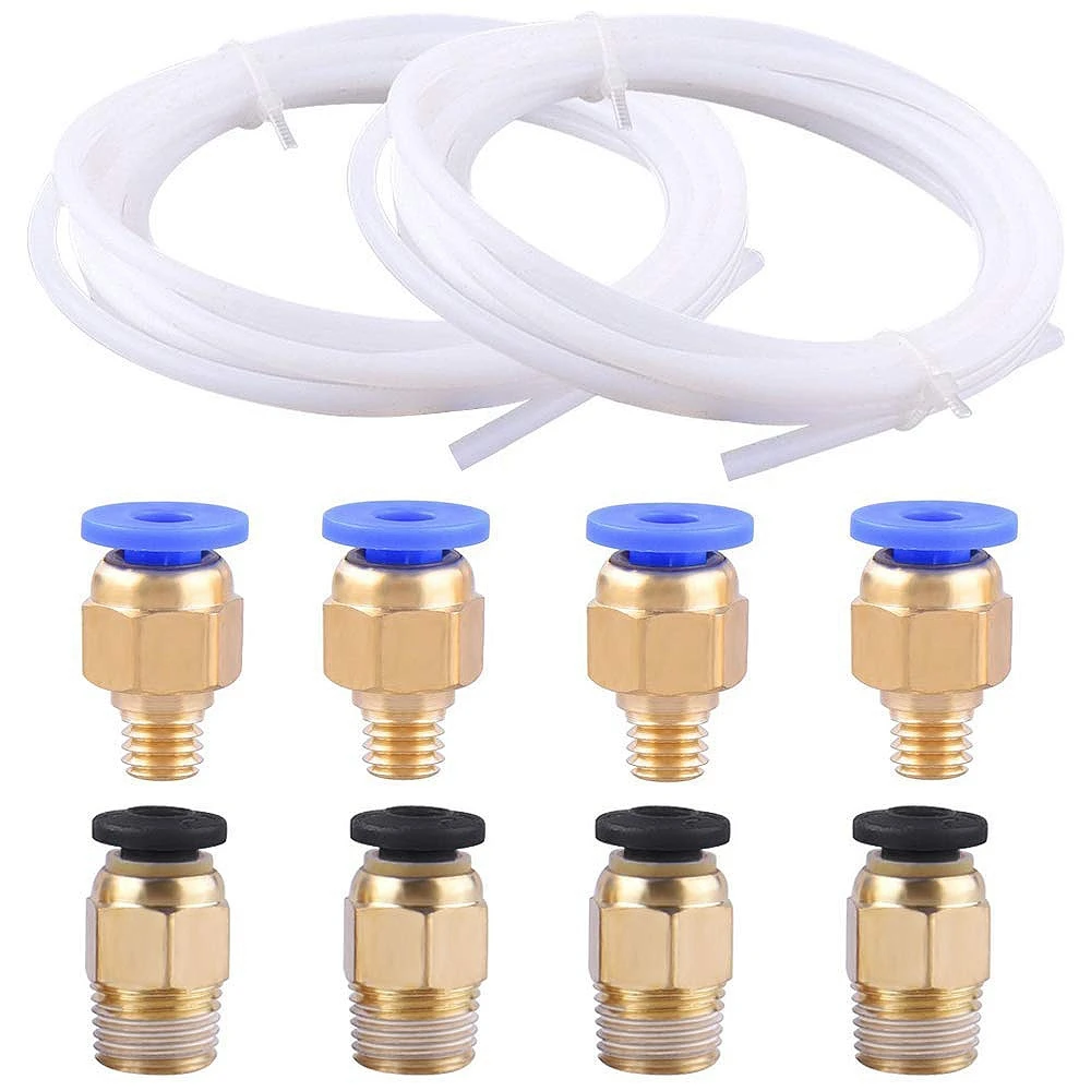 2 шт. Ptfe тефлоновые трубы (2 м) + 4 Pc4 M6 на обратной стороне обеспечивает удобство M10