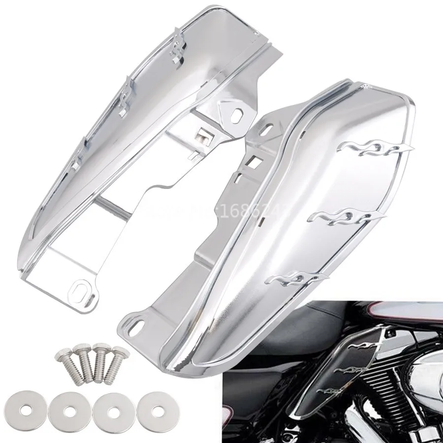 

Motorycle Mid-Frame Air Deflector Heatshield For Harley Touring Electra Street Glide Road King CVO Limited FL FLTR FLHX FLHTKSE