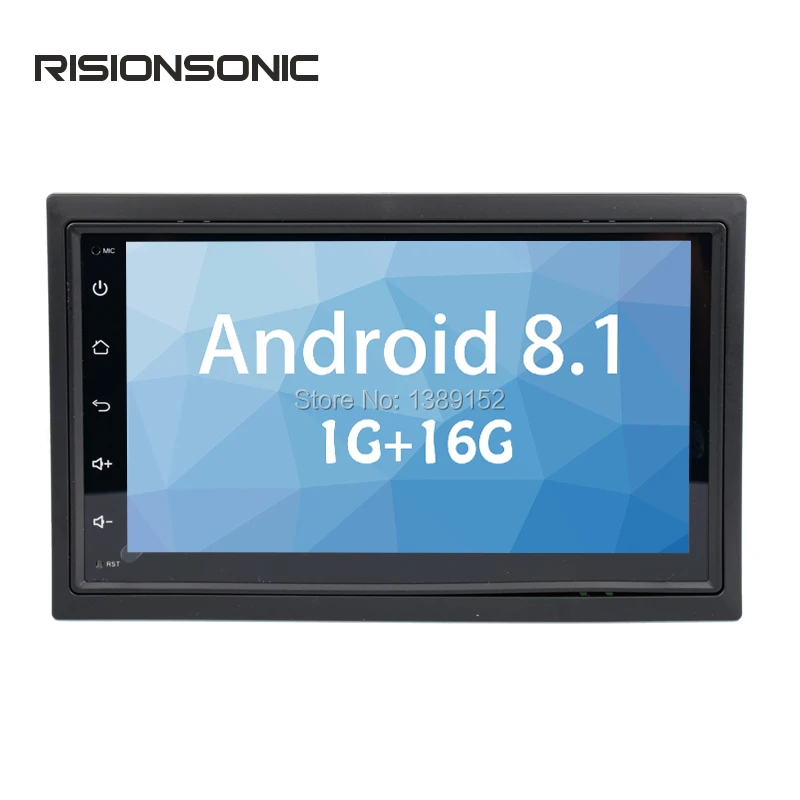 RisionSonic 7 inchs Android 8 1 универсальный автомобильный мультимедийный плеер RDS Wifi BT swc