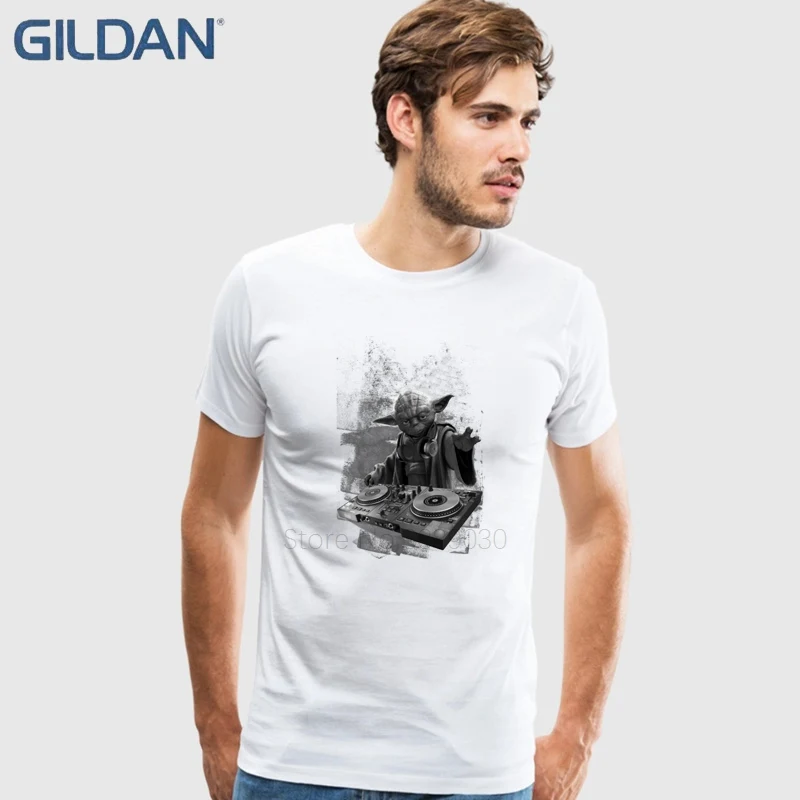 Star Wars Yoda T Shirt Men's Designed Short-Sleeve Father's Day Custom Undershirt Tshirts | Мужская одежда