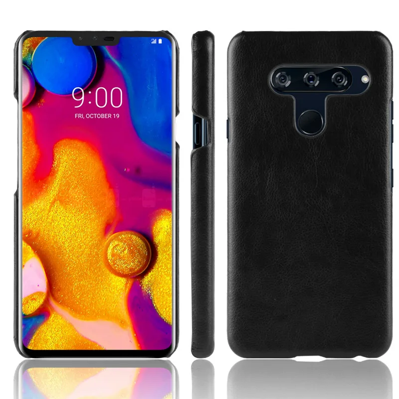 Чехол для LG V 40 тонкий жесткий чехол из поликарбоната с зернистой фактурой V40 ThinQ