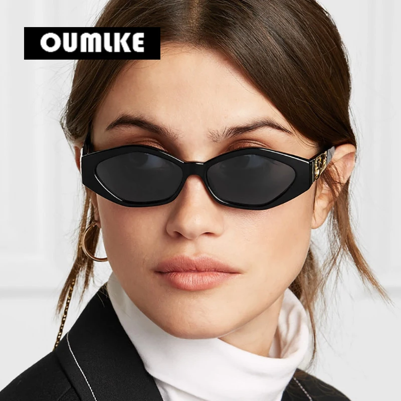 Женские прямоугольные солнцезащитные очки OUMLKE Винтажные Солнцезащитные
