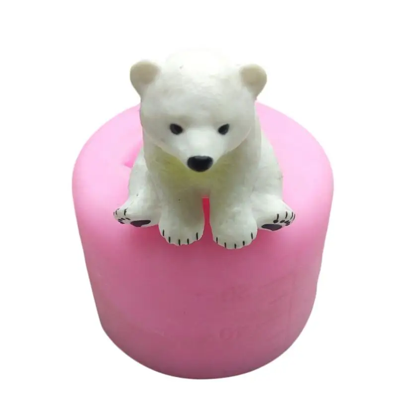 

Polar Bear Shaped Mold Silicone Mold Cake Chocolate Mold Wedding Cake Decorating Tools Fondant Sugar Craft Kitchen Cake Molds
