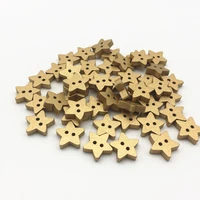 1000pcs 15mm gold wooden star christmas buttons embellishments scrapbooking cardmaking crafts xmas button