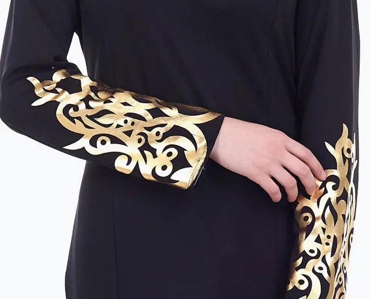 Арабское мусульманское женское горячее тиснение Макси платье Abaya Jilbab Русалка на