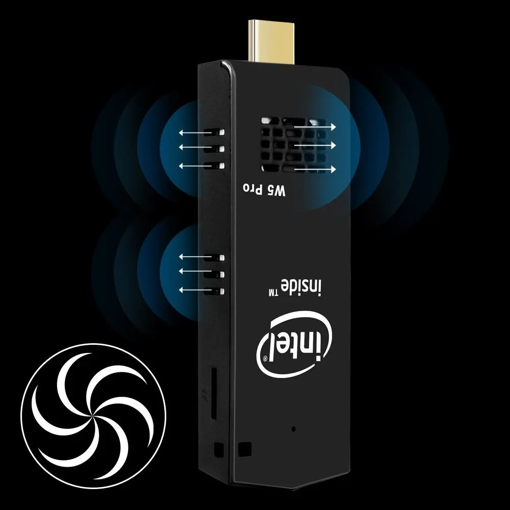 Мини ПК W5 Pro 4K четырехъядерный Двойной Wi-Fi Компьютер палка Intel Atom Z8350 2G/32G 4G/64G |