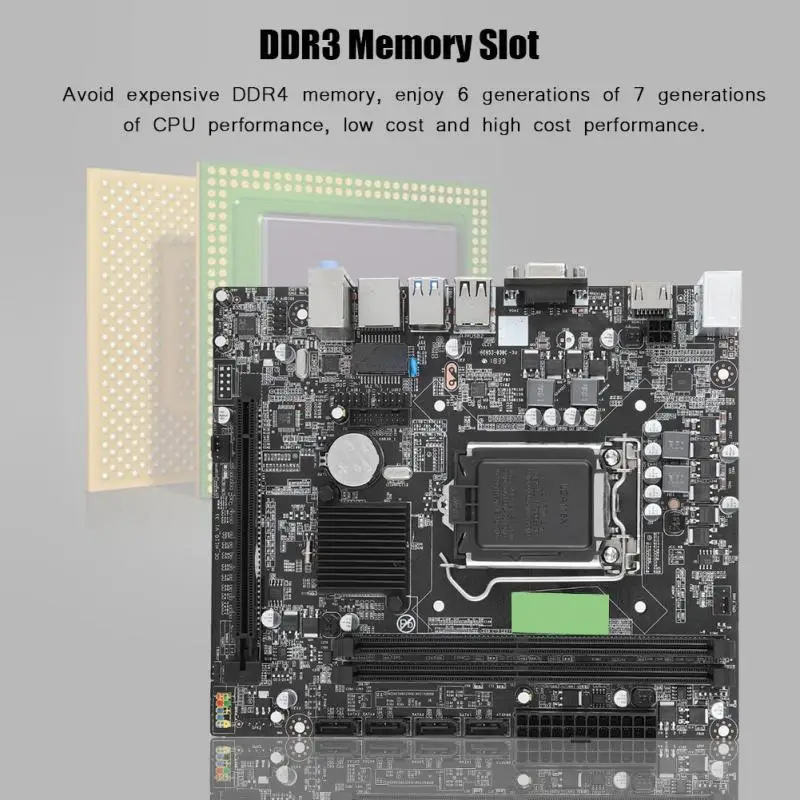 H110 LGA1151 DDR4 профессиональная материнская плата для компьютера основная поддержка