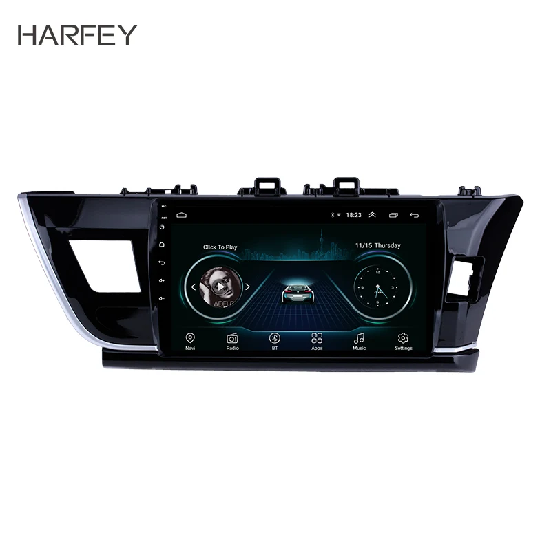 Harfey 2Din Android 8 1 10 &quotавтомобильное радио GPS навигация Мультимедиа Плеер сенсорный