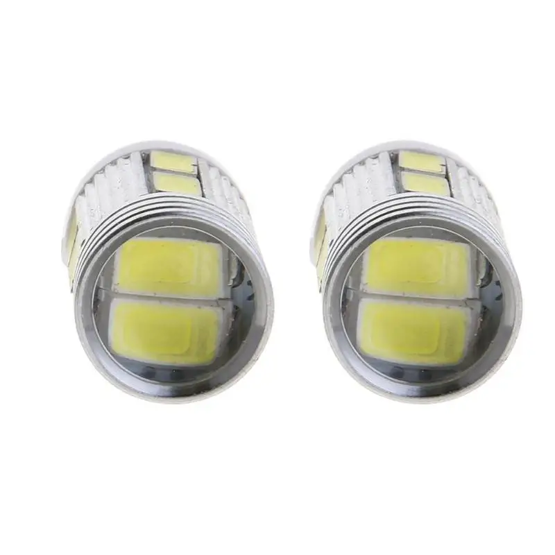 Белый Автомобильный светодиодный светильник T10 W5W 10SMD 5630 2 шт. светодиод 6000K
