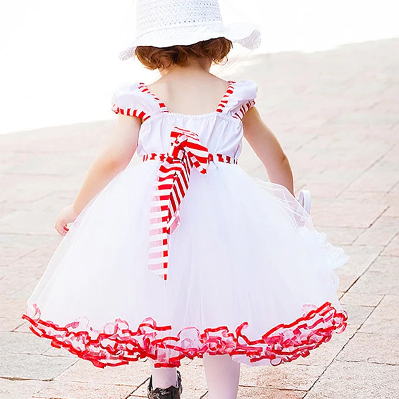 Fancy Tulle Costume For Kids Birthday Girl Ballet Clothes Princess Cosplay Christmas Dress Up 2-5T Sashes Baby Girls | Детская одежда и