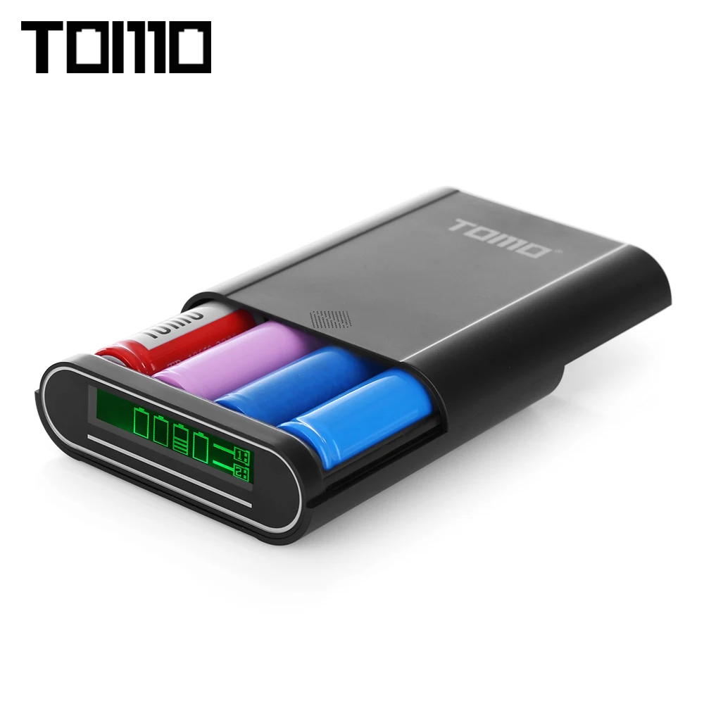 TOMO S4 DIY внешний Смарт аккумулятор 4x18650 литий ионный Тип батареи C/Micro USB 8 Pin Вход
