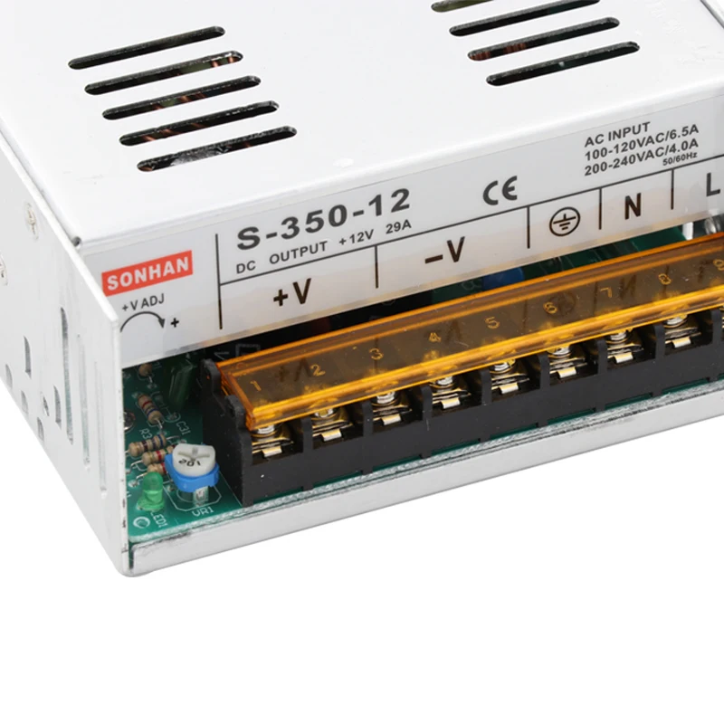 Free shipping! 10pcs/lot S-350-12 350W 12V 29A power supply AC INPUT Switching power supply for LED Strip CNC 3D Printer