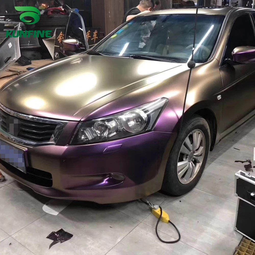 Стайлинг автомобиля электрооптический фиолетовый соус автомобильная виниловая