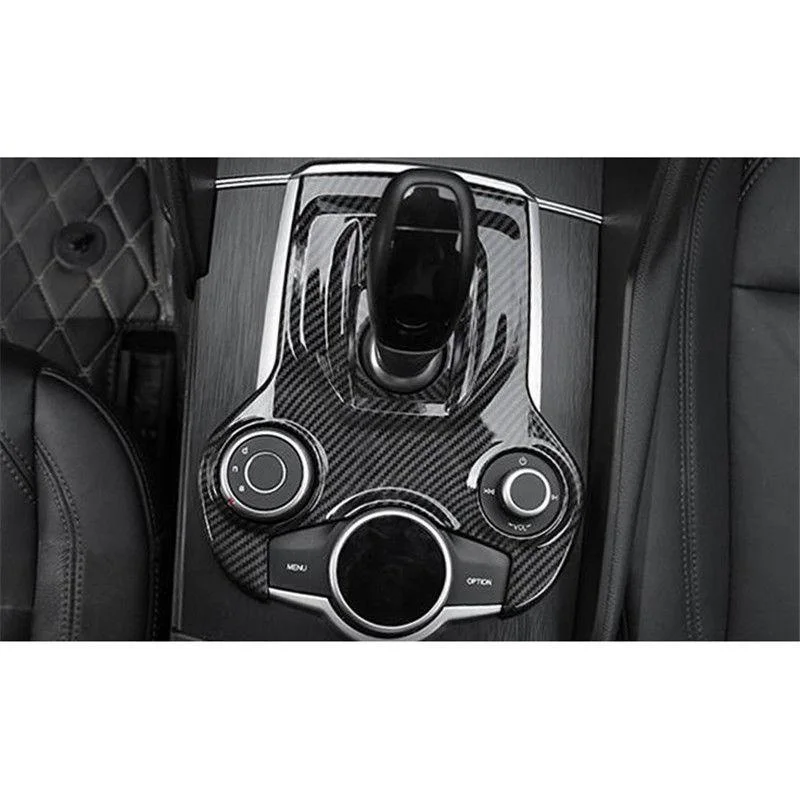 1х пластиковая панель переключателя из углеродного волокна для Alfa Romeo Giulia 17 Stelvi |