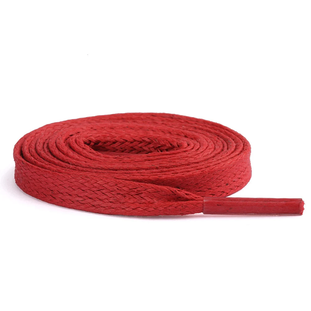 1 пара вощеных плоских шнурков кожаные водонепроницаемые повседневные кроссовки