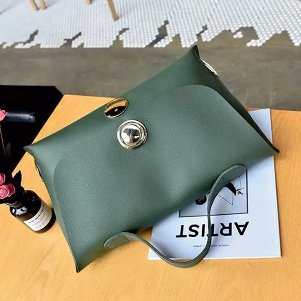 Новая женская сумка в стиле Бостона с большими круглыми пуговицами тоут большого