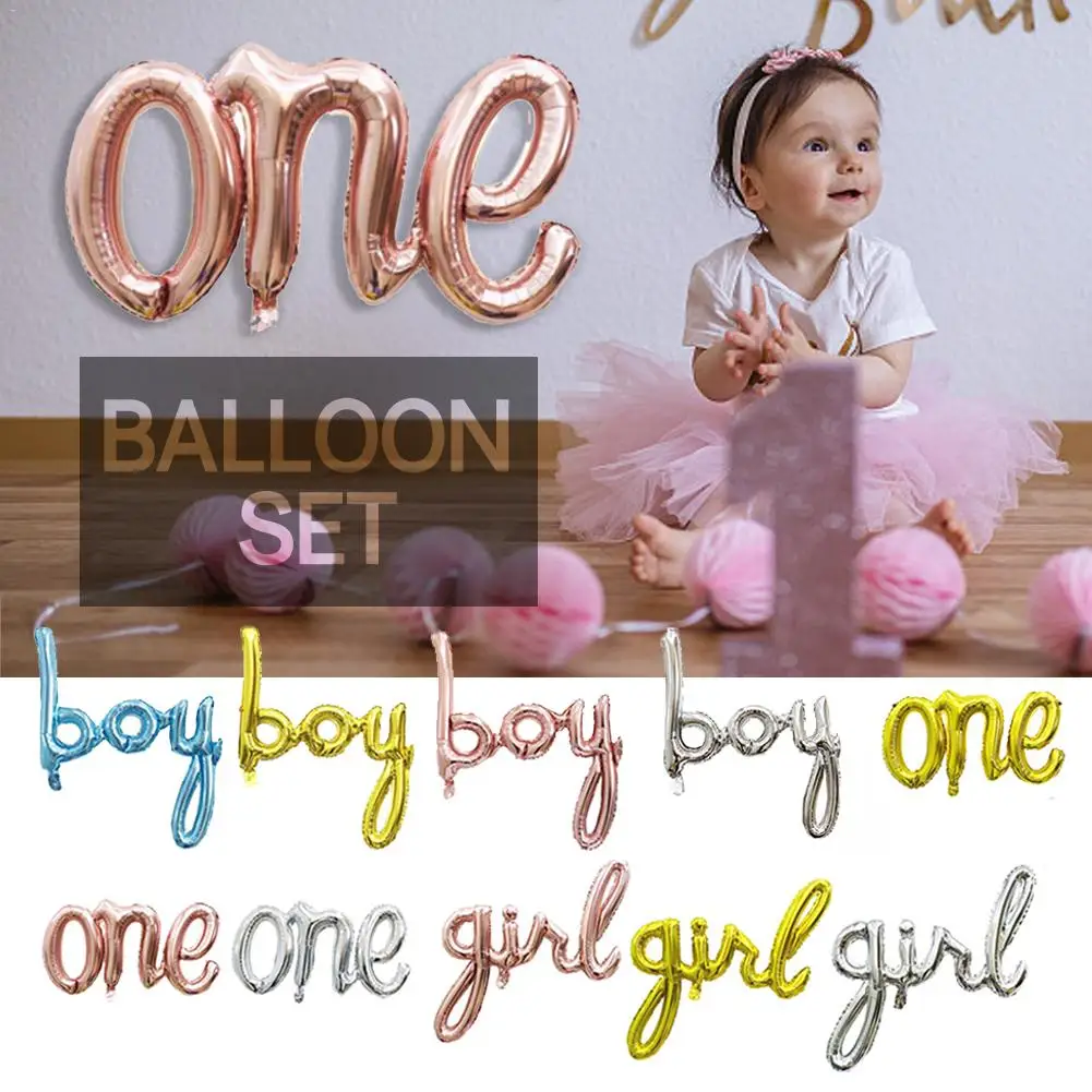 Мальчик девочка одно слово декоративный шарик шар из алюминиевой фольги Дети