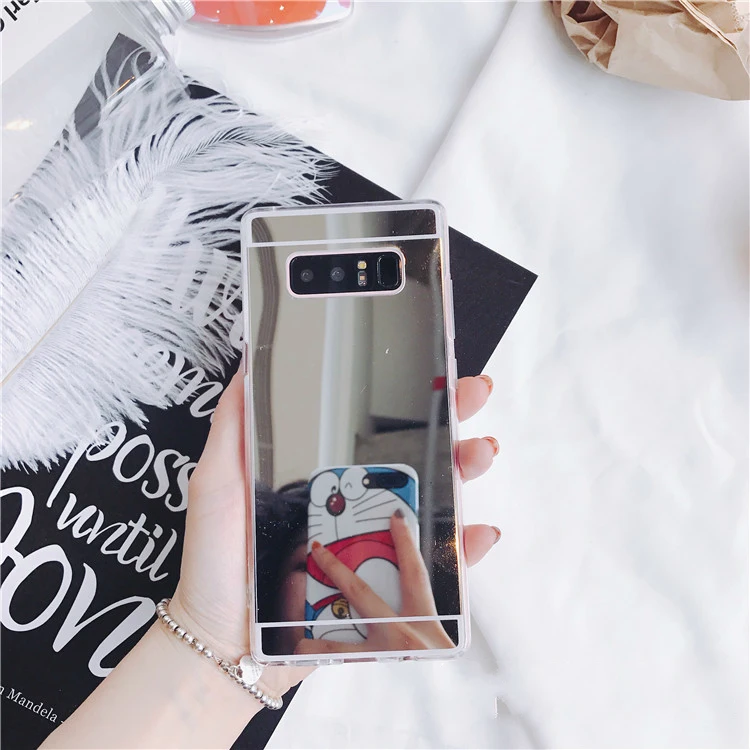 Оригинальный роскошный зеркальный чехол из ТПУ для Samsung Galaxy A750 S10 S9 S8 Plus Lite Note8 9 J4 J6