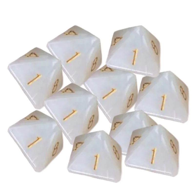 10 шт. D8 многогранные кубики 8 односторонний акриловый набор для подземелий и