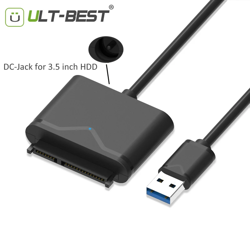 Кабель адаптер ult best с SATA на USB и преобразователем UASP 3 0 Sata для Samsung WD 2 5 HDD SSD