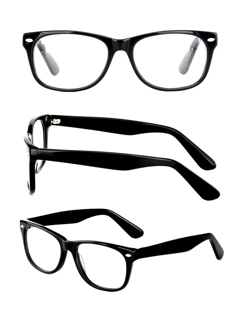 Классические ацетатные очки для отдыха оптические с оправой и защитой от