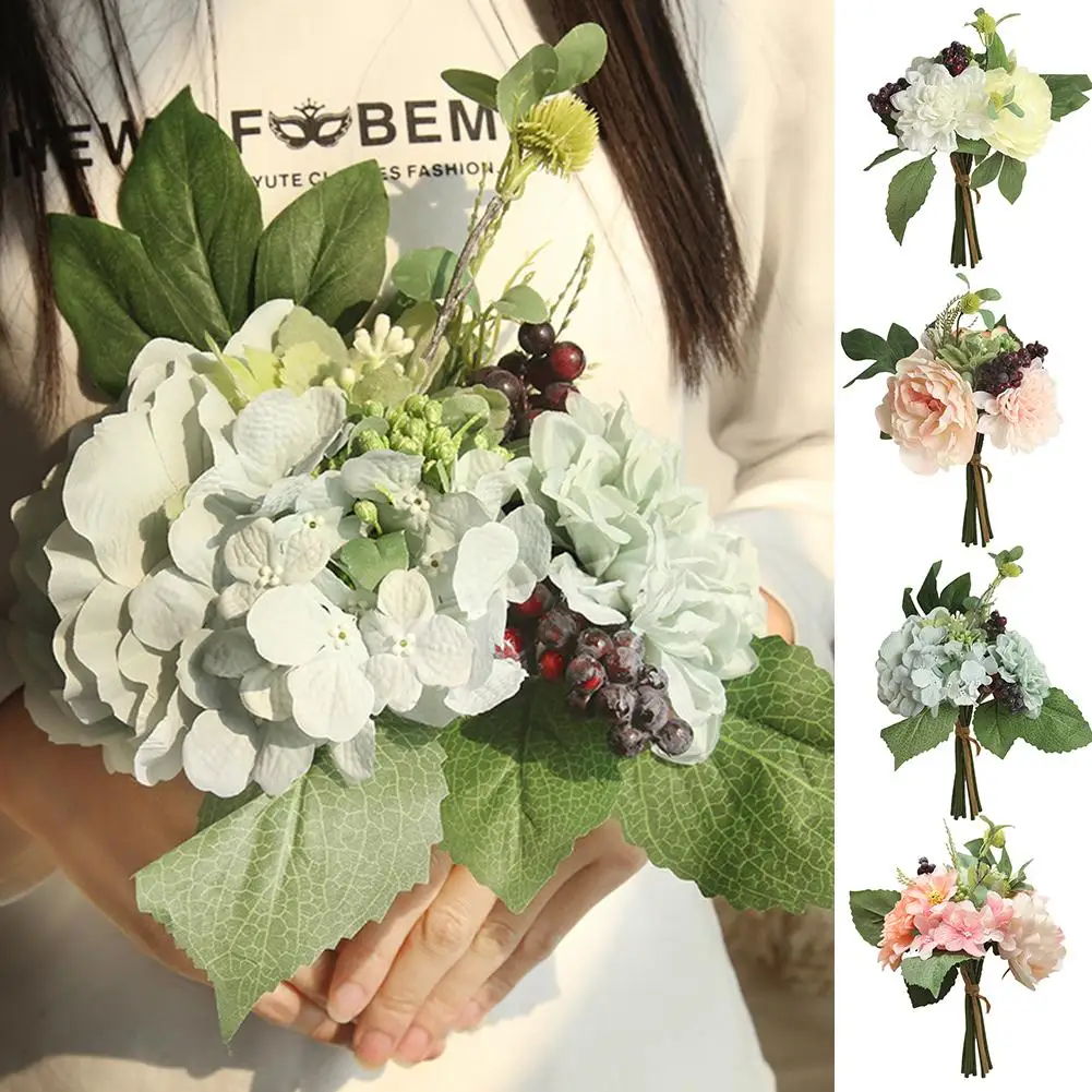 1 букет из искусственных цветов Dahlia сад DIY сценические вечерние свадебные ремесла