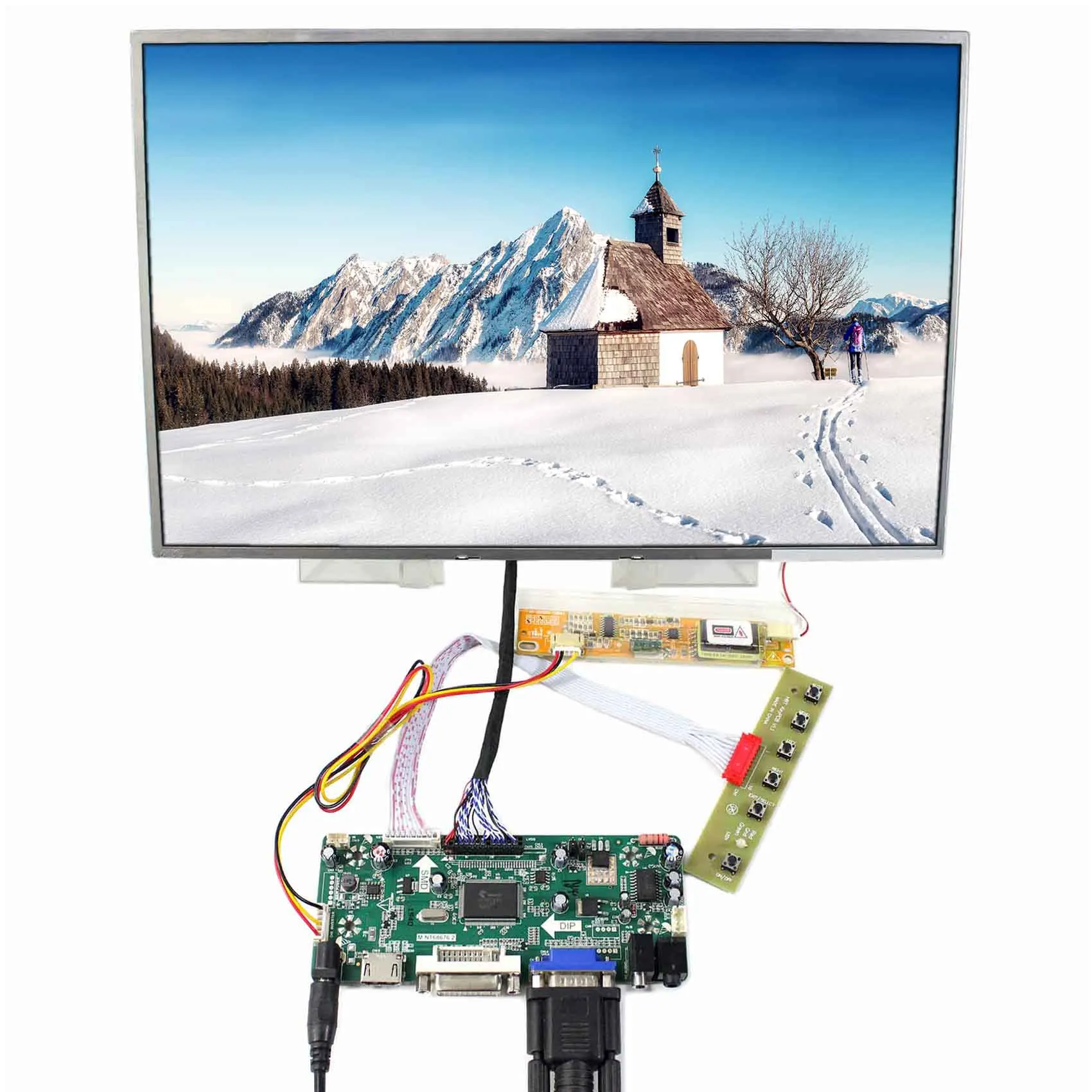 

15.4inch 1280x800 lcd (One of B154EW01/02/03/04/06/08 LTN154AT01/07/10 and so on) work with HD MI VGA DVI LCD Controller Board