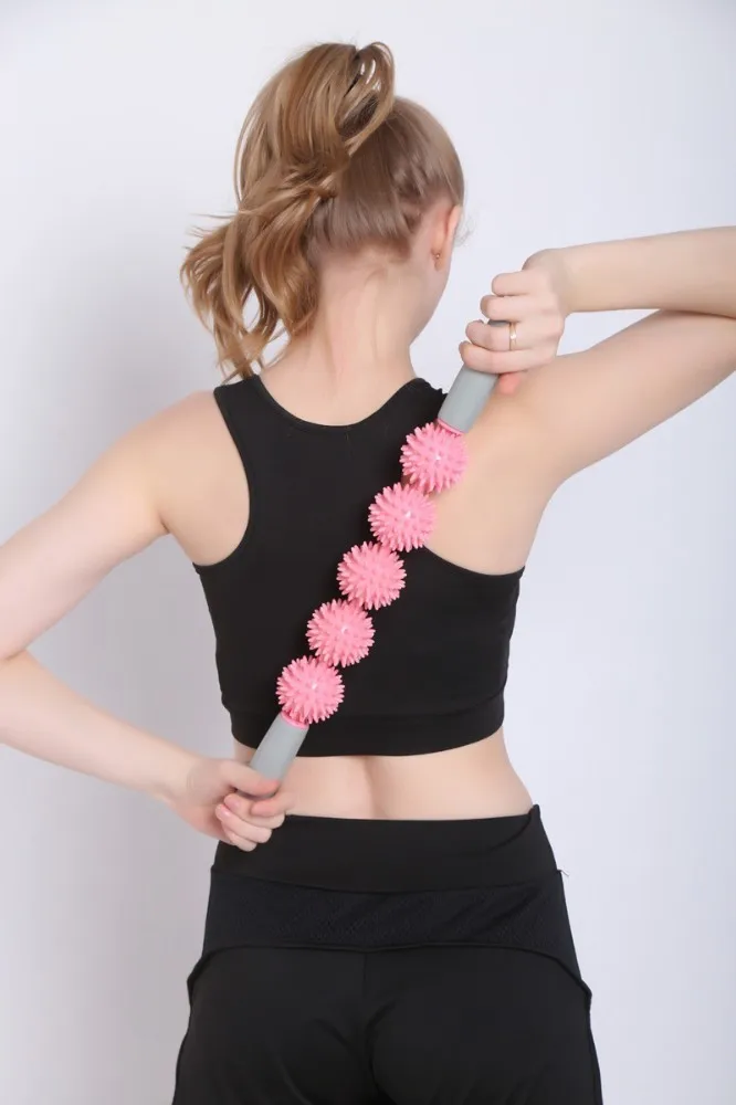 Роликовый массажер Аксессуары для йоги массажная палочка Myofascial релиз роликовый