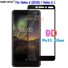 Для Nokia 6 (2018)6,1 TA-1016 9D полное покрытие клей твердое закаленное стекло Защита экрана Взрывозащищенная защитная пленка