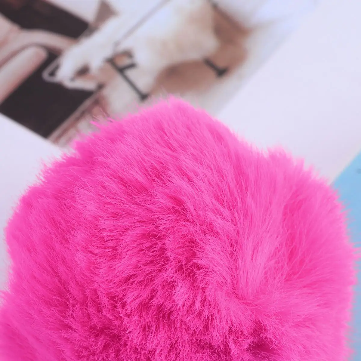 1pc Unicorn Keychain Pompom Hanging Plush Keyring Cute Creative Decor For Key Bag Car Gift Women Girls Ladies Bags | Автомобили и
