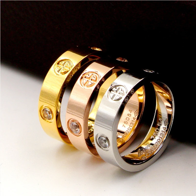 Титановая сталь модное классическое кольцо знаменитого бренда Bague Cross Patter