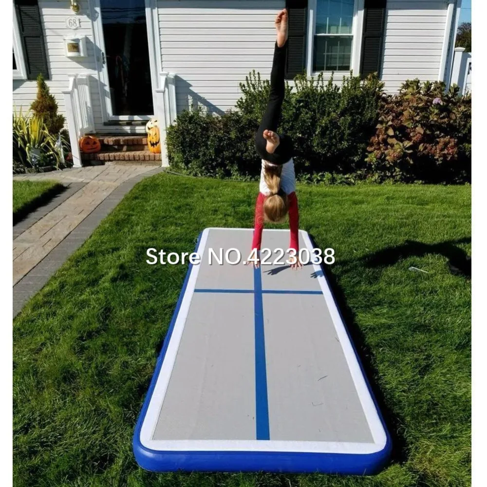 Pаспродажа Бесплатная доставка, надувной гимнастический коврик для акробатики 11*1*0,2 м, воздушный напольный коврик для акробатики с электрическим возд...