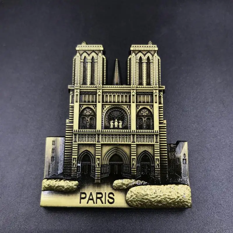 Notre Dame De Paris Fridge Stickers Magnet Souvenir Metal On The Refrigerator Living Room Restaurant Decoration | Дом и сад