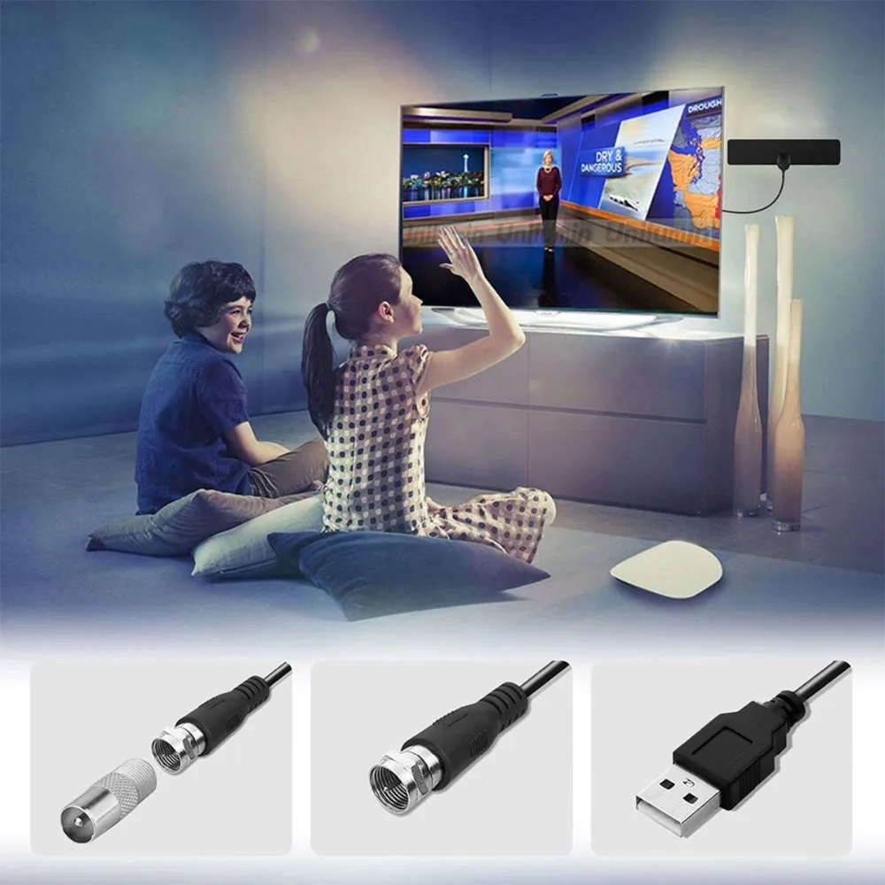Усилитель сигнала в форме полосы для помещений HD цифровая ТВ антенна HDTV 80 миль
