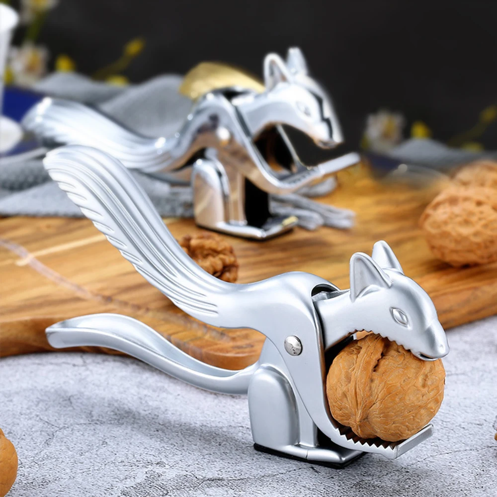 Плоскогубцы для кухни в форме белки орехового ореха с зажимом тяжелой пружинной