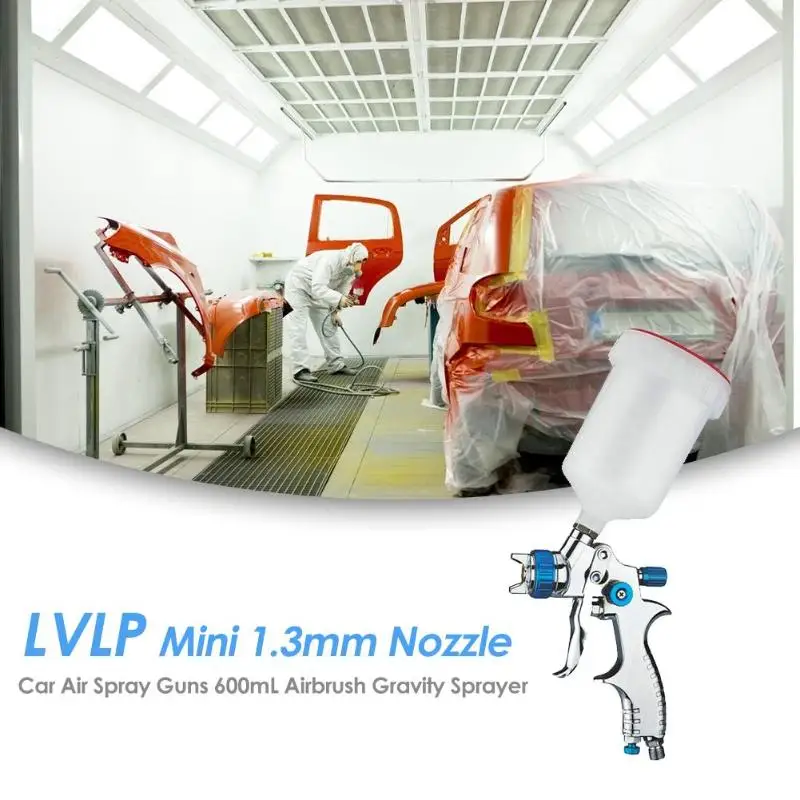 Alloet LVLP мини 1 3 мм сопло пневматическое распылительное оружие 600 мл Аэрограф
