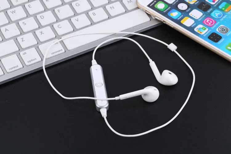 100 шт./лот Bluetooth S6 беспроводные наушники Bass Stereo Sport с микрофоном для iphone Samsung Huawei в