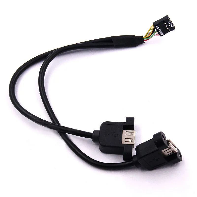 Высококачественная материнская плата 9Pin поворачивается USB2.0 с двумя