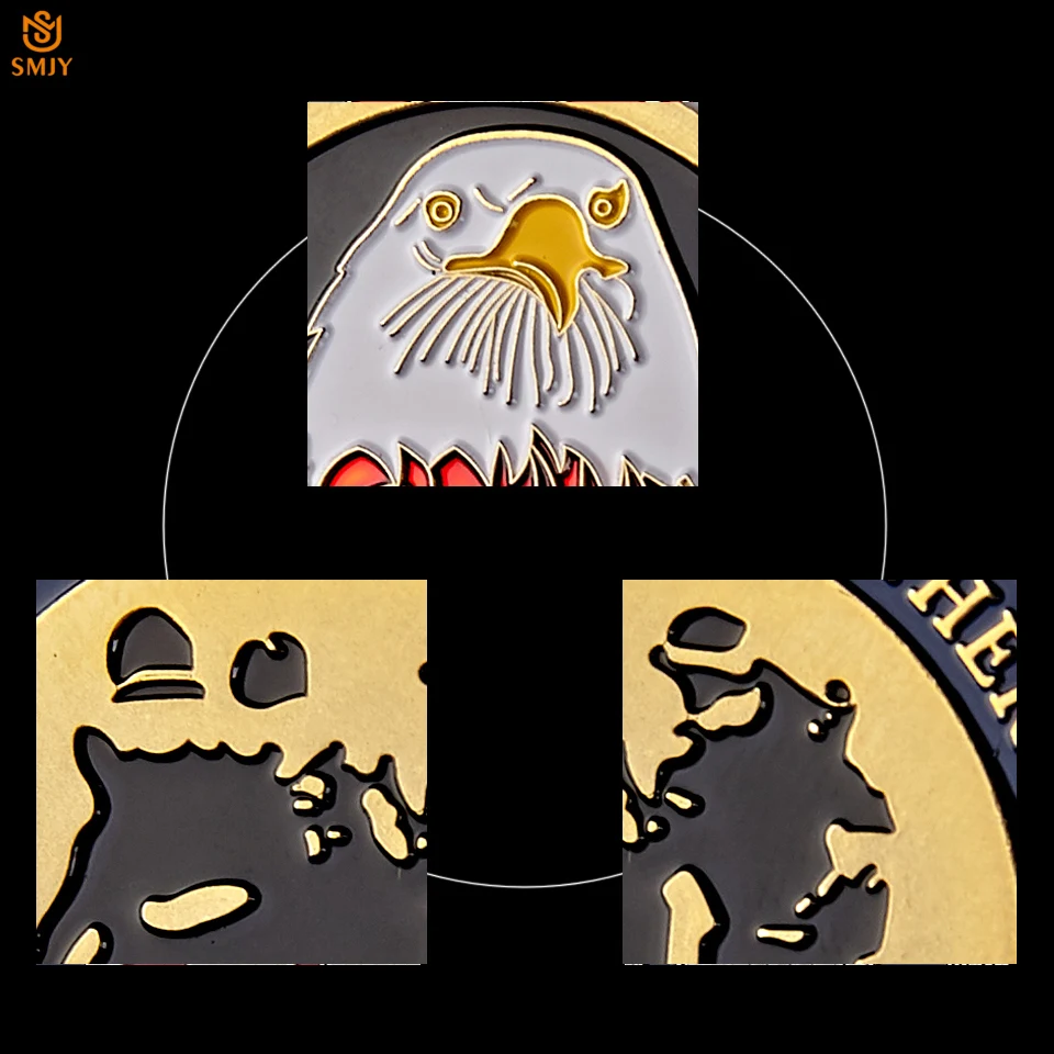 2019 США золото/серебро вызов сувенир Добро пожаловать домой брат военный жетон