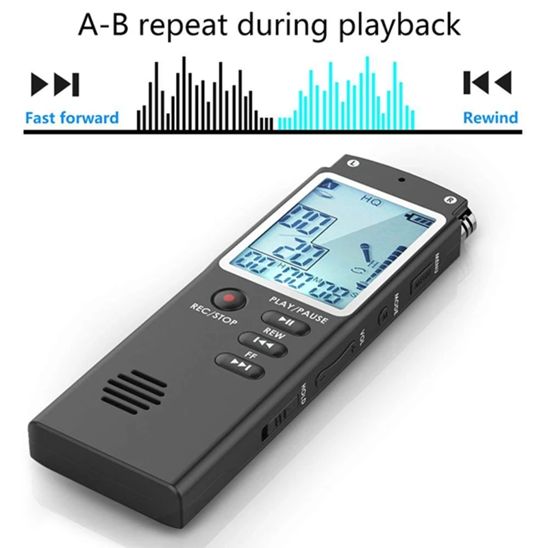 Диктофон 8 Гб USB аудио рекордер с MP3-плеером маленький и портативный цифровой