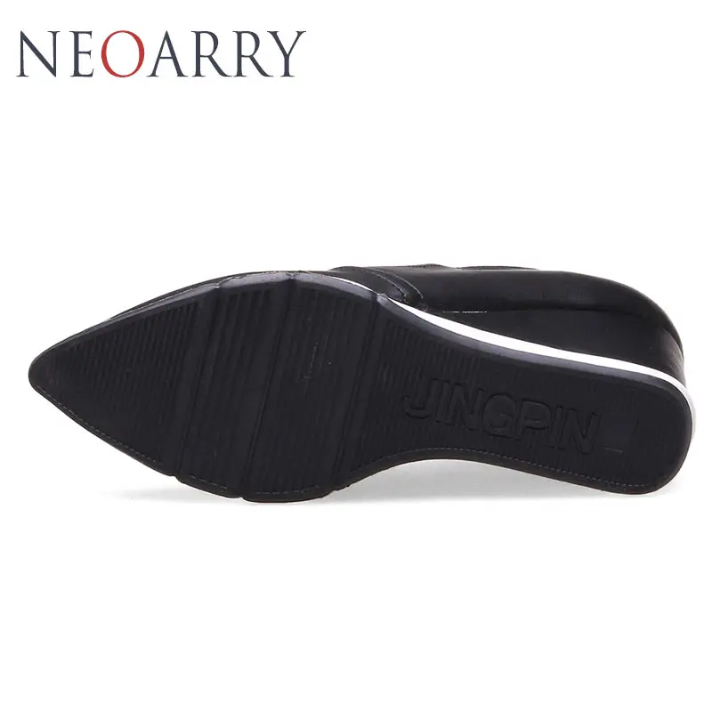 Neoarry Women Platform Oxfords High Wedges Heels Shoes Casual Slip On Pointed Toe Brand Female Footwear for women Creepers | Обувь