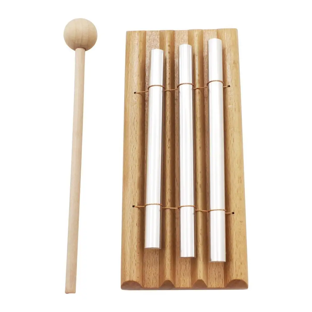 Children Trio Percussion Chime Instrument Education Toy As picture with Mallet Musical | Спорт и развлечения