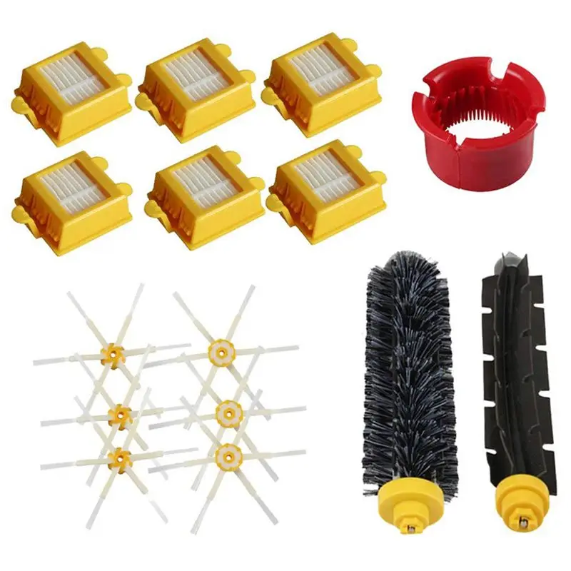 Набор кистей и 6 рычажных боковых воздушный фильтр для IRobot Roomba 600/700 серии|Запчасти