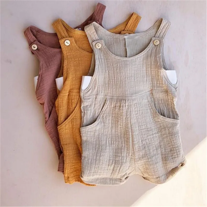 2019 новые летние комбинезоны для малышей детские штаны с подтяжками сплошной