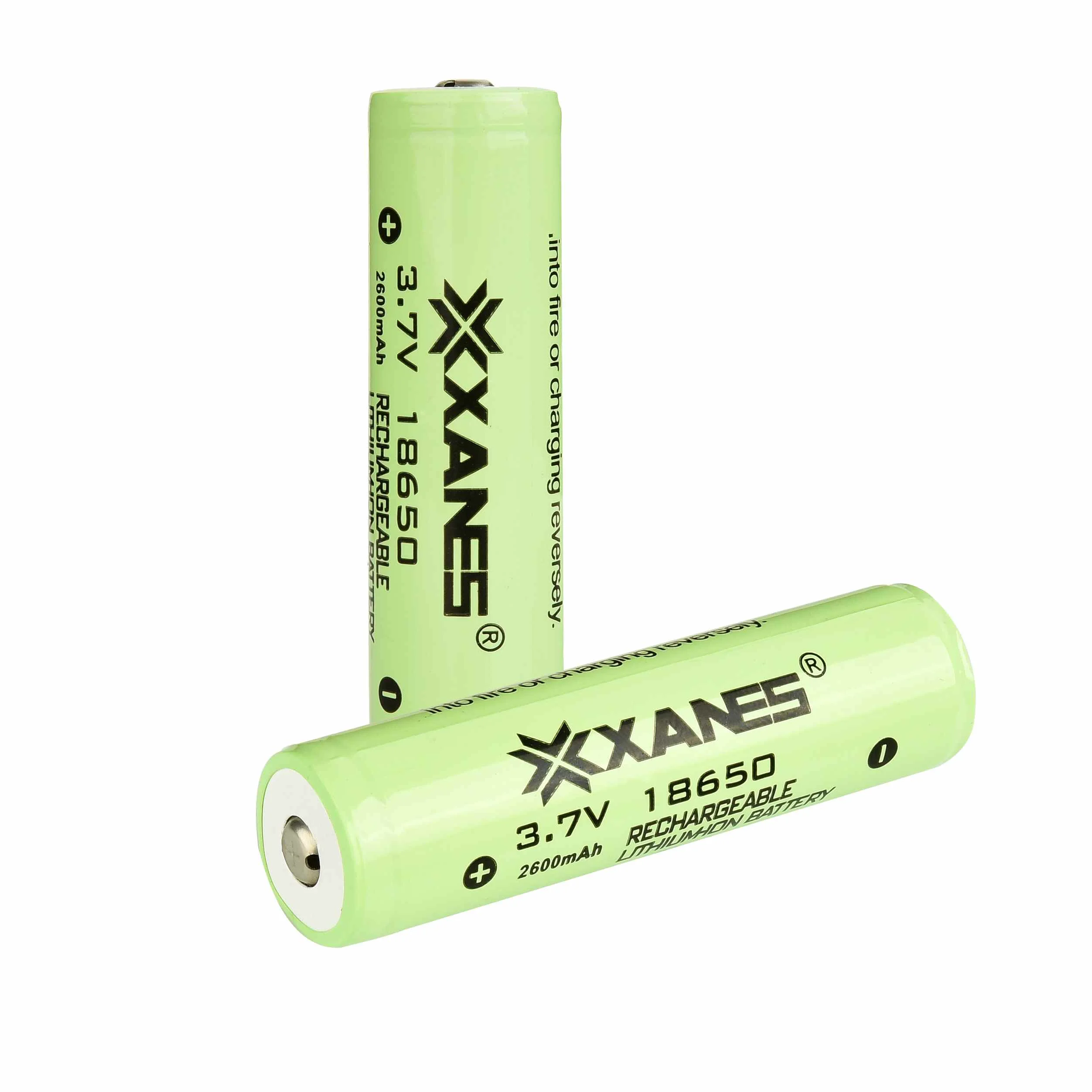 LEORY 2 шт XANES 3 7 V 2600mAh Защищенный Литий ионный аккумулятор 18650|Перезаряжаемые
