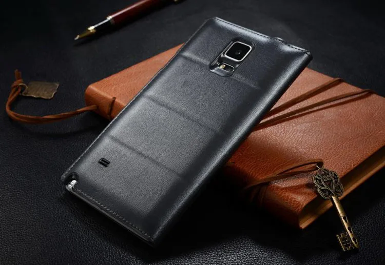 Флип-чехол кожаный чехол для Samsung Galaxy Note 4 note4 N910 n910f N910H телефона Smart View с
