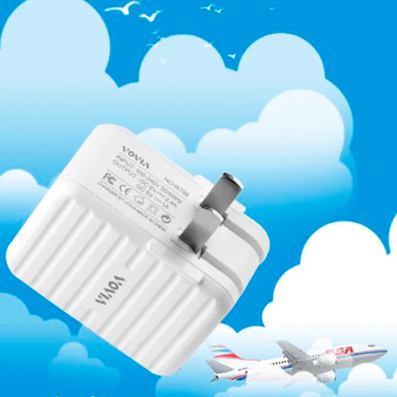 2 порта светодиодный легкое Зарядное устройство USB 100 240 в микро для мобильного